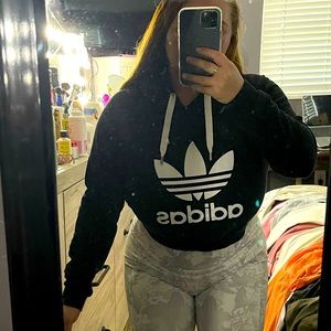 ADIDAS CROPPED HOODIE